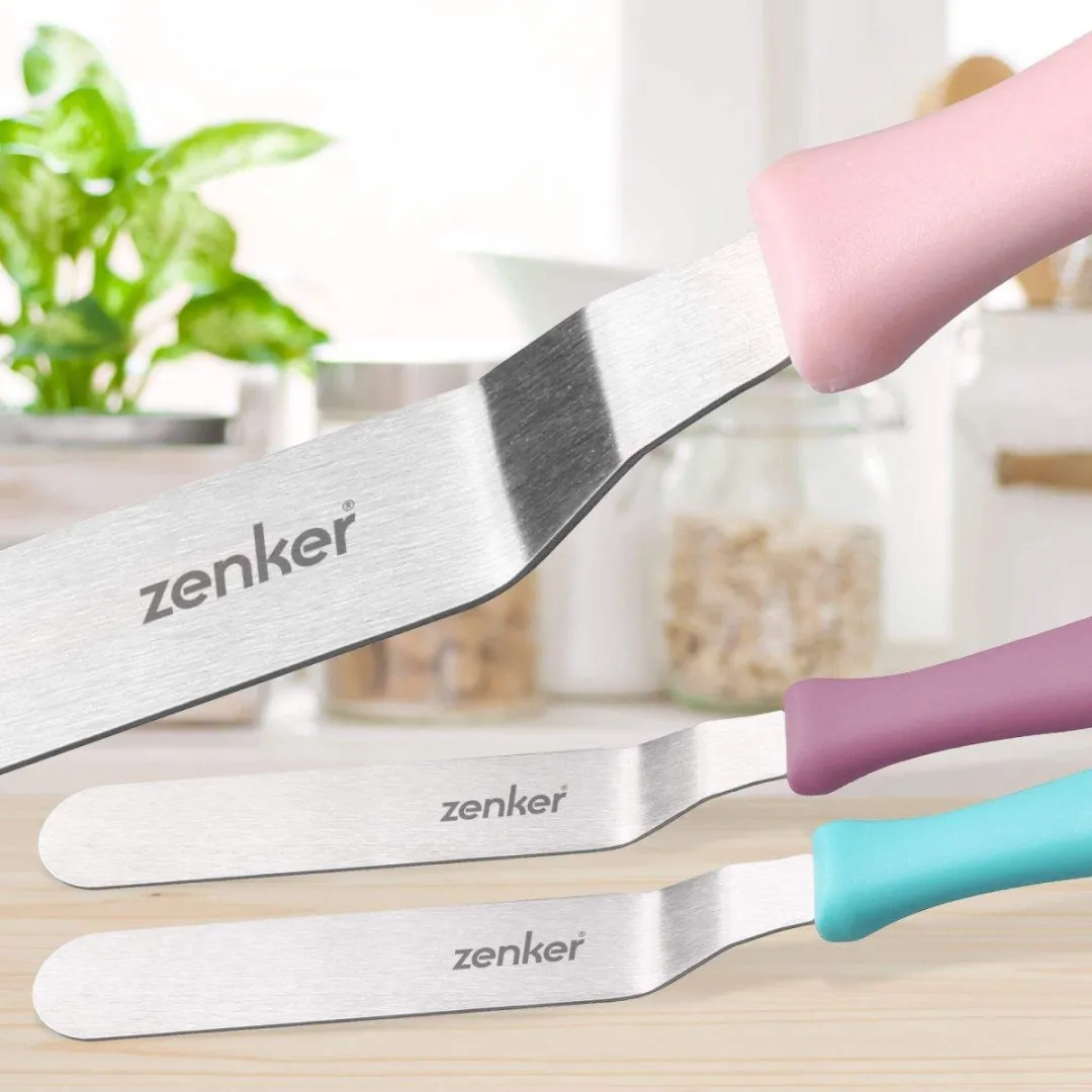 Zenker 684693 Bakspatel - Roestvrij staal - Roze