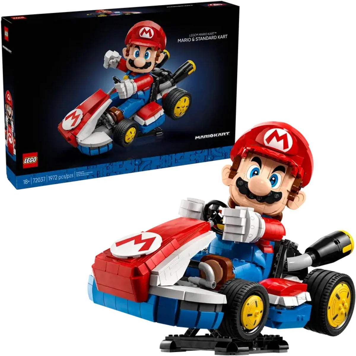 LEGO Mario Kart 72037 - 1972 Stukken - Geel/Rood/Zwart/Blauw - afbeelding 2 van 3
