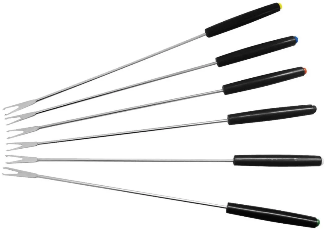 Fackelmann 48491 Fonduevorken Set - 6 Stuks - 27cm - Grijs - afbeelding 6 van 6