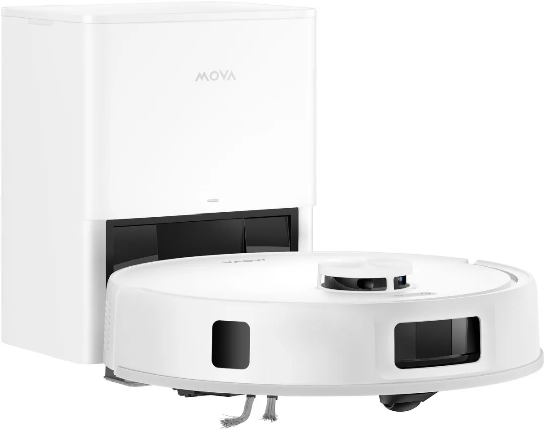 Mova E20S PRO PLUS Robotstofzuiger & Dweil - 13000 Pa - Wit