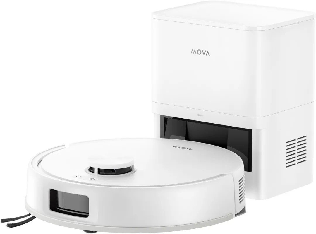 Mova E20S PRO PLUS Robotstofzuiger & Dweil - 13000 Pa - Wit