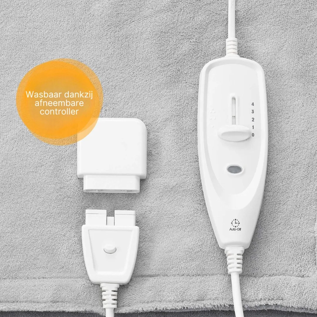Medisana Elektrische Bovendeken 1 persoons - 3600W - 4 standen - Grijs