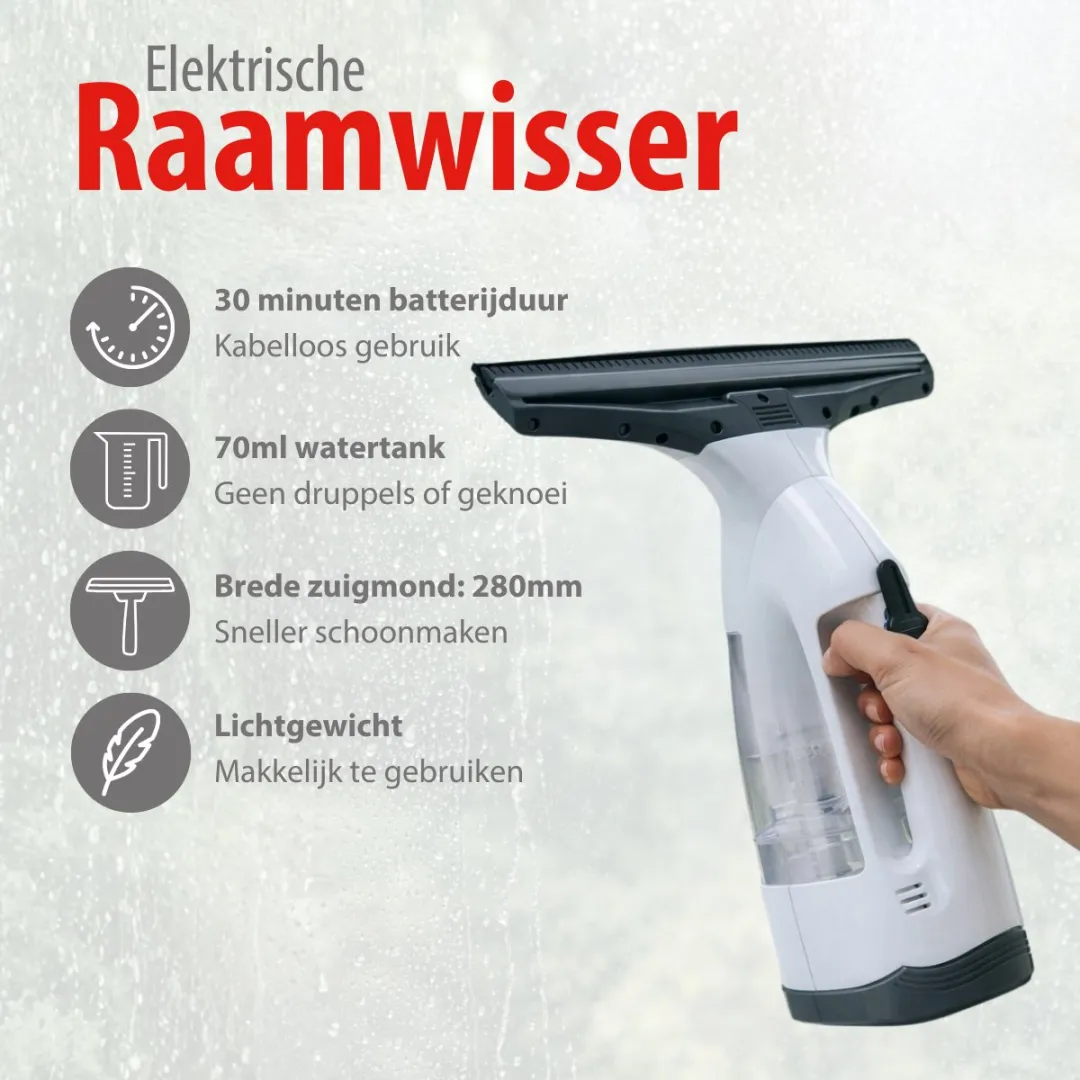 Alpina Raamwisser Elektrisch MEALEL8120/0010 - 70ml - Wit/Zwart