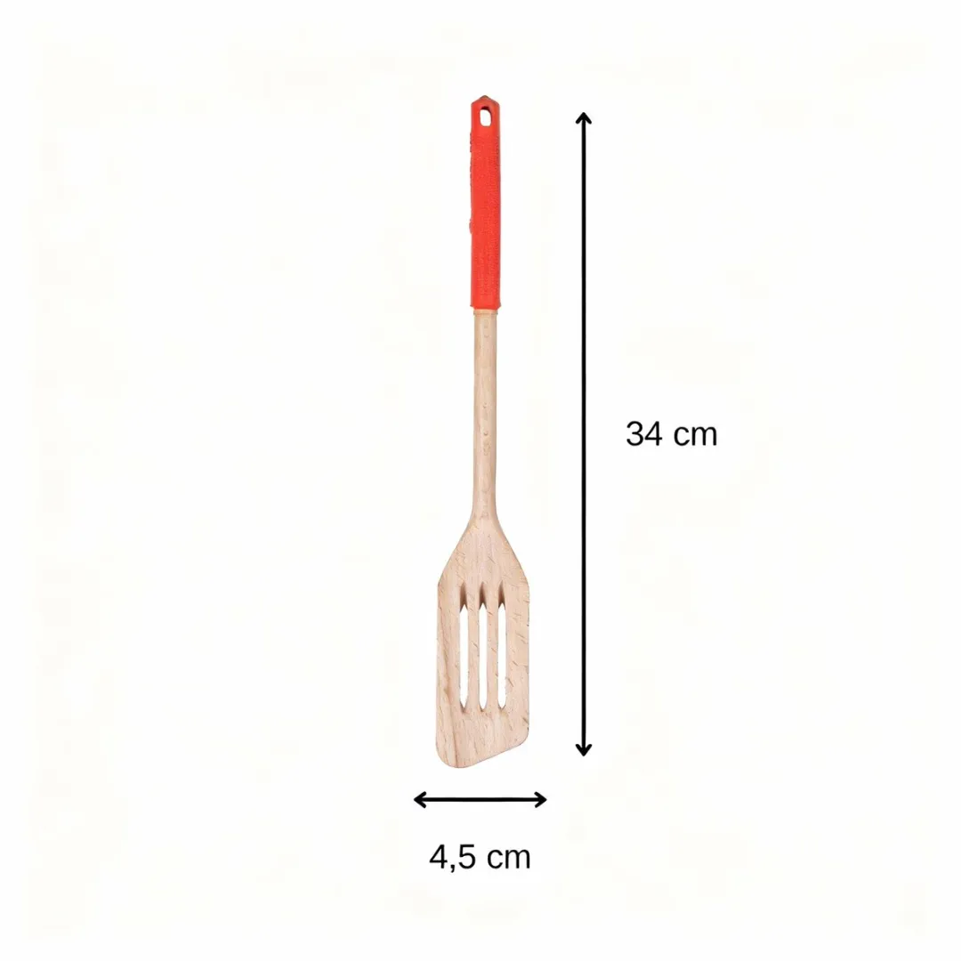 Fackelmann Houten Keukenspatel 9301850B88 - Rood/Violet - 34x4,5cm