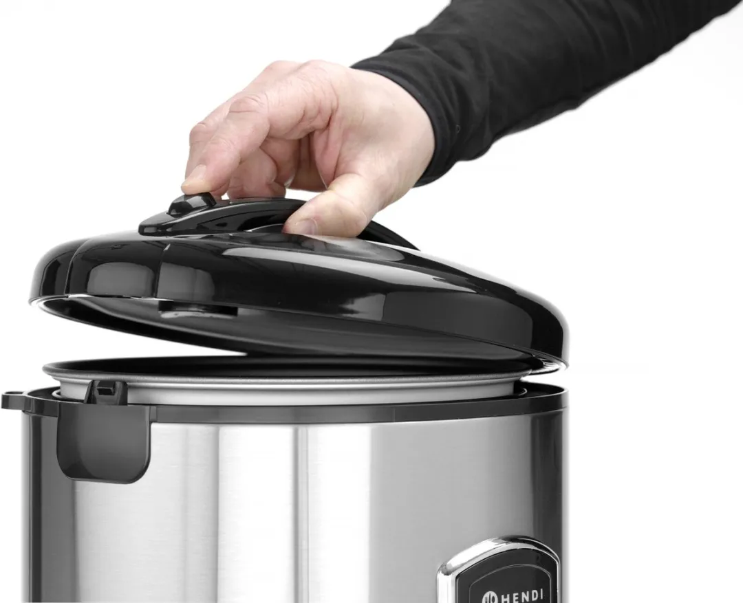 HENDI Rijstkoker 240410 - 1,8L - 700W - Geborsteld RVS
