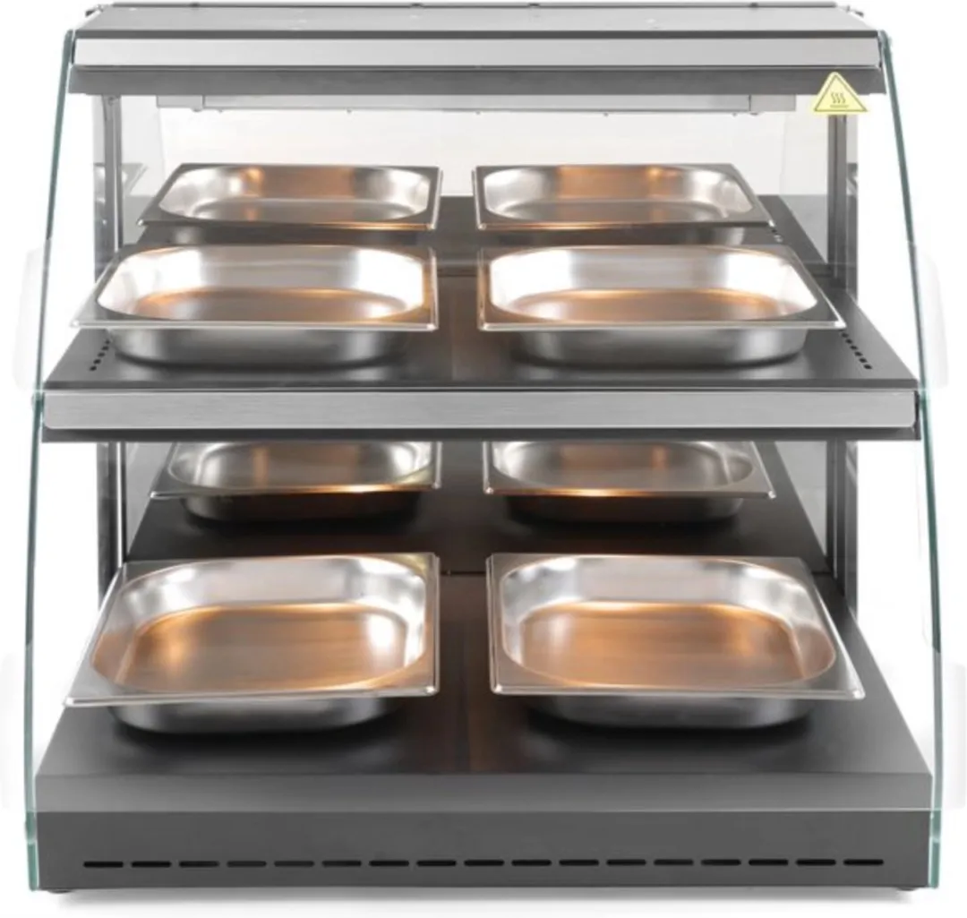 Hendi Warmhoudvitrine 233962 - 560W - RVS & Gehard Glas - afbeelding 6 van 6