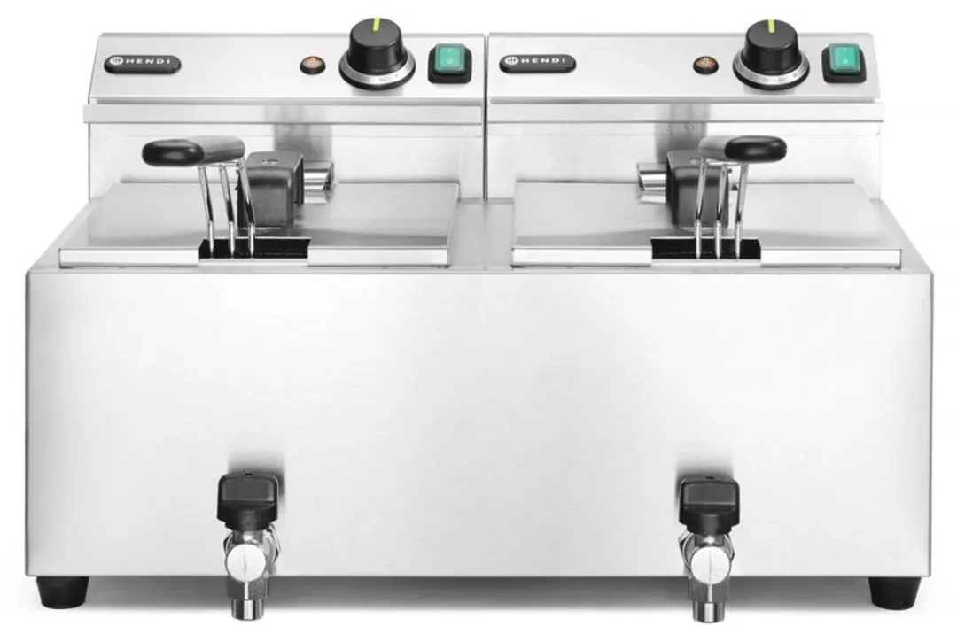 HENDI Dubbele Friteuse 16L 7000W