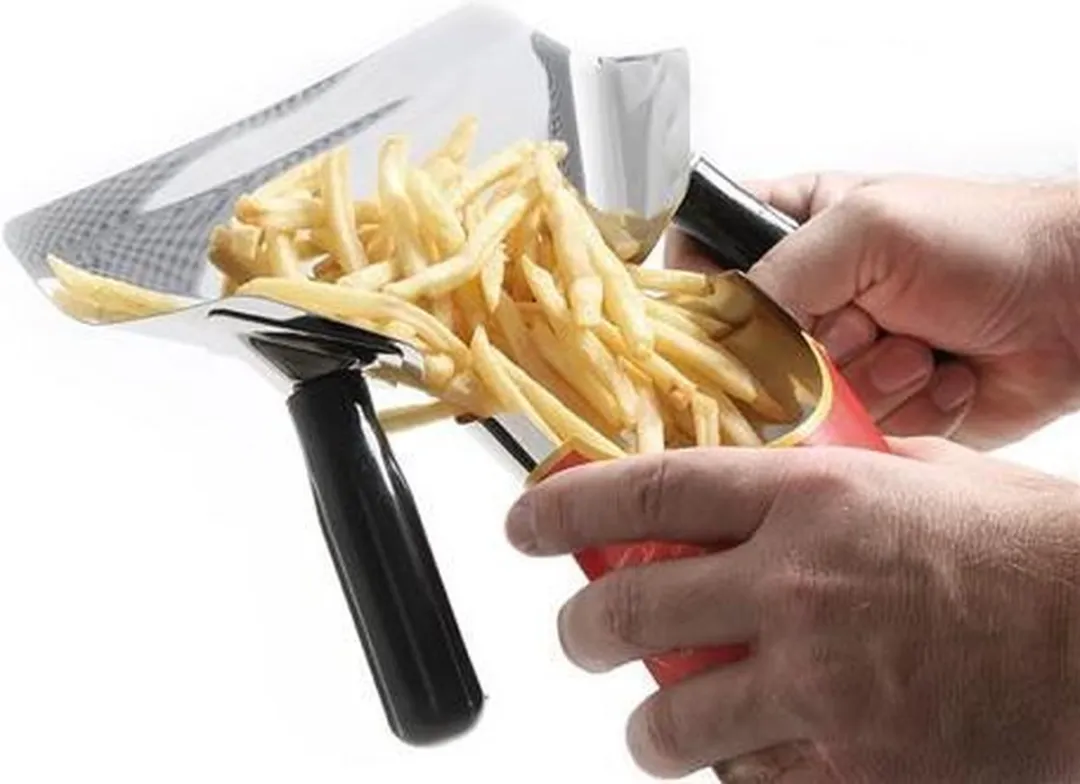 HENDI Frites Afvulschep 642559 - 230x220mm - Zwart