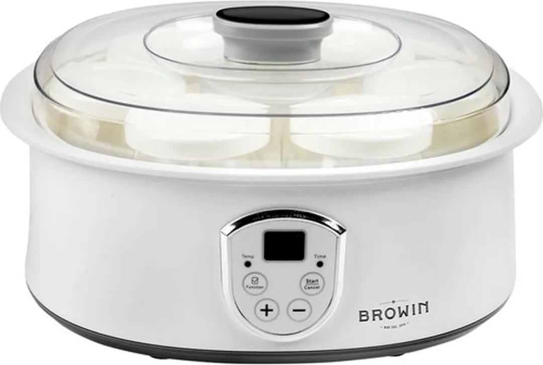 Browin Yoghurtmaker 1.3L - 7 Potten - 130W - Wit