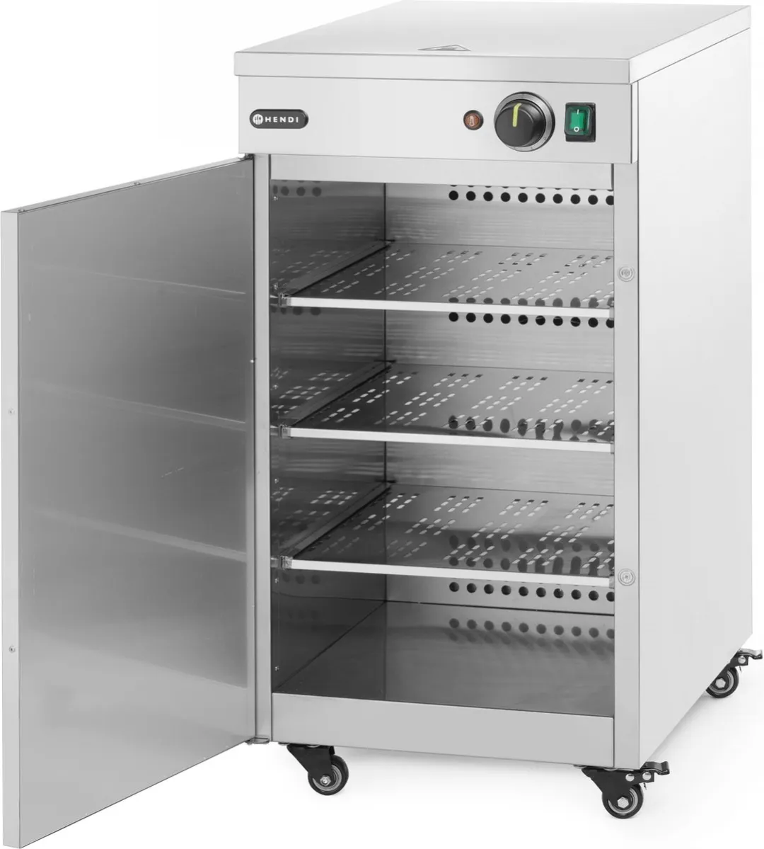 HENDI Enkele Bordenwarmer 250167 - 400W - 72 Borden - Roestvrij staal