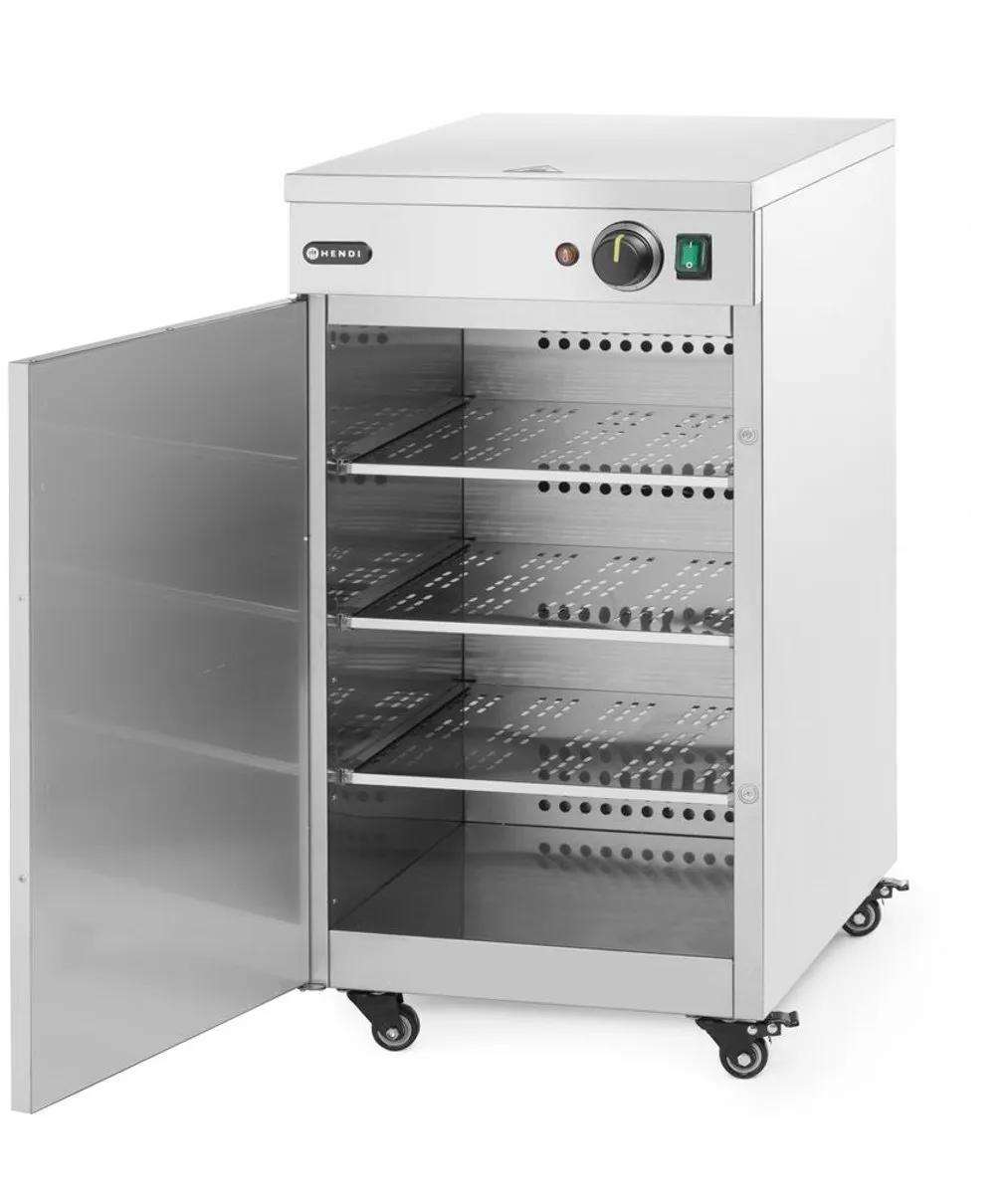 HENDI Enkele Bordenwarmer 250167 - 400W - 72 Borden - Roestvrij staal