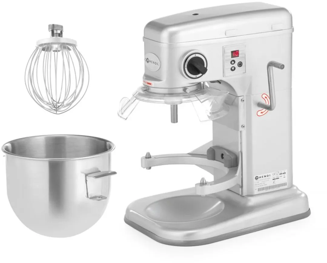HENDI Planeetmixer 222829 - 7L - Zilver - afbeelding 6 van 6