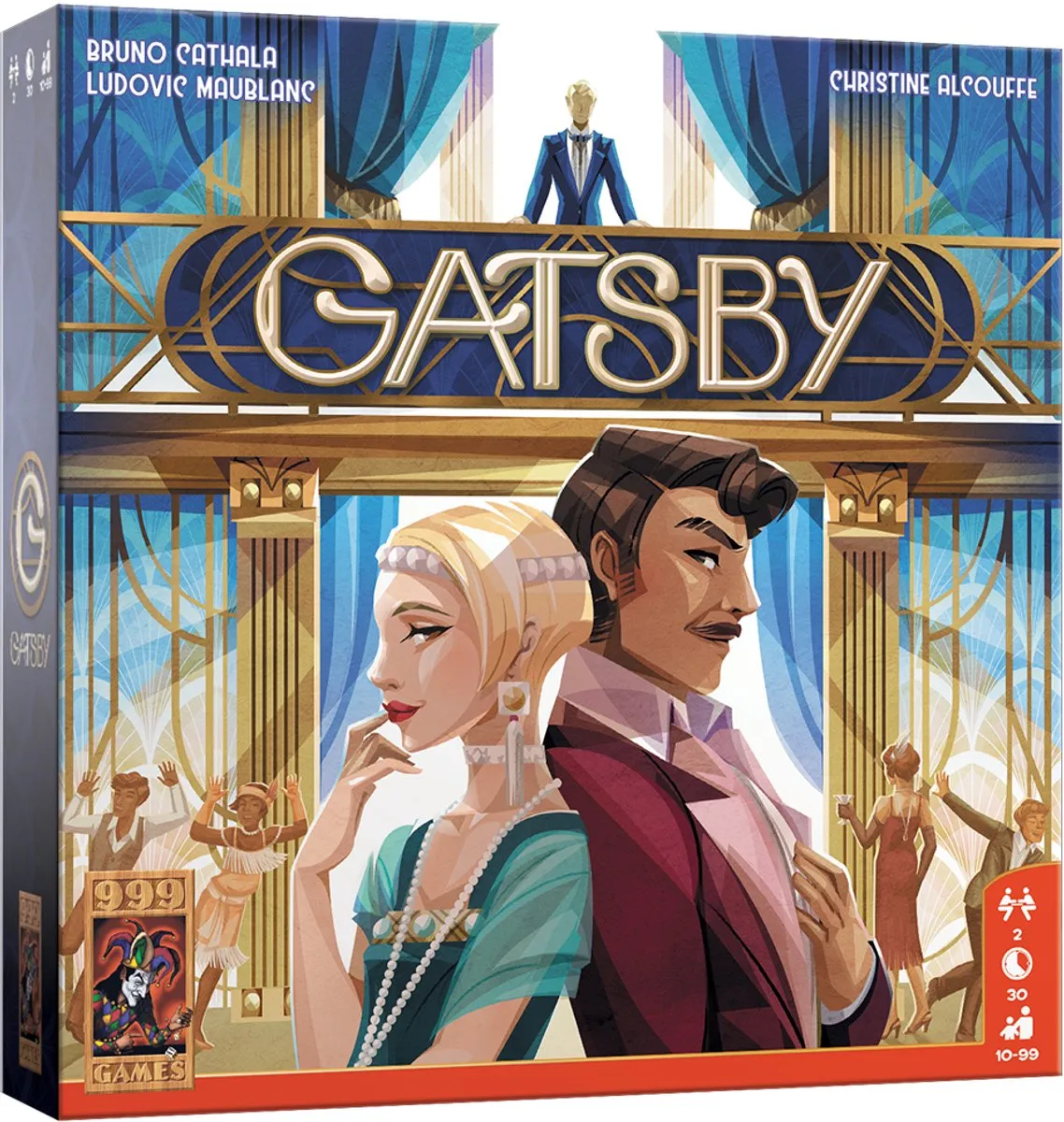 999 Games Gatsby Bloedstollend Tactisch Bordspel 2 Spelers - 999-GTS01