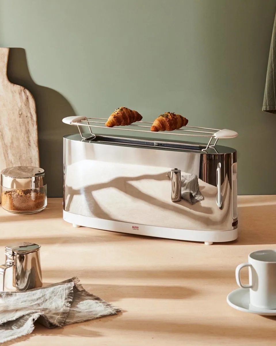 Alessi Broodrooster 2 Sneden 1100W - Zilver - afbeelding 6 van 6