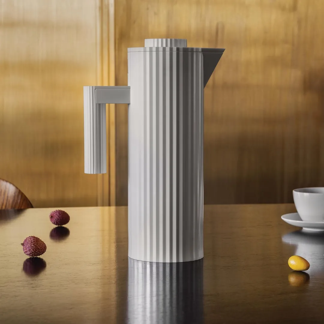 Alessi Plissé Thermoskan MDL12 R - 1 Liter - Rood