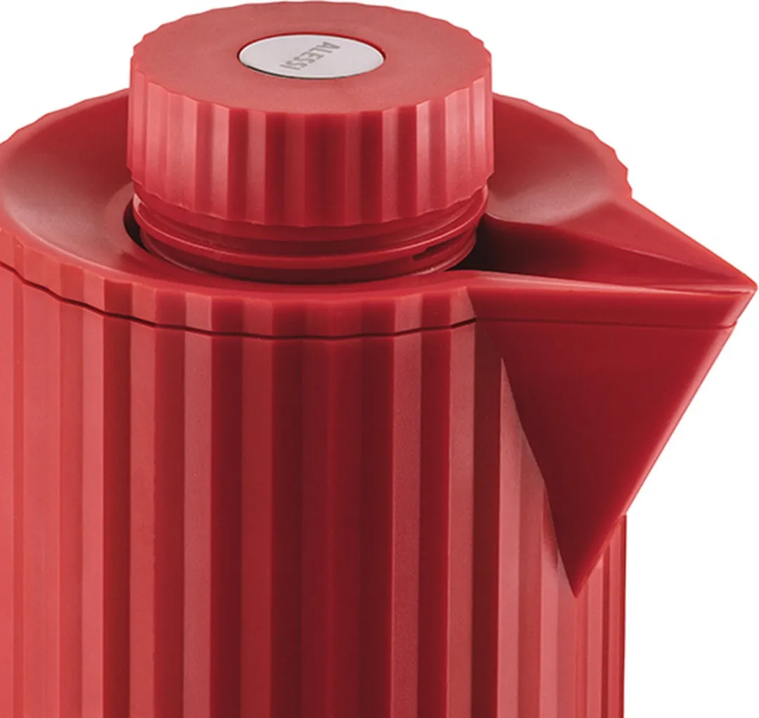 Alessi Plissé Thermoskan MDL12 R - 1 Liter - Rood