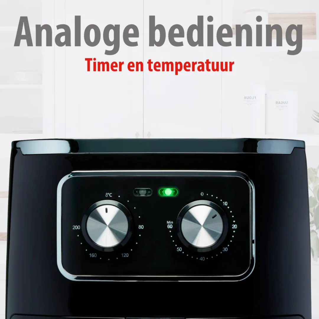 Alpina Airfryer 4.5L - 1450W Zwart - afbeelding 6 van 6