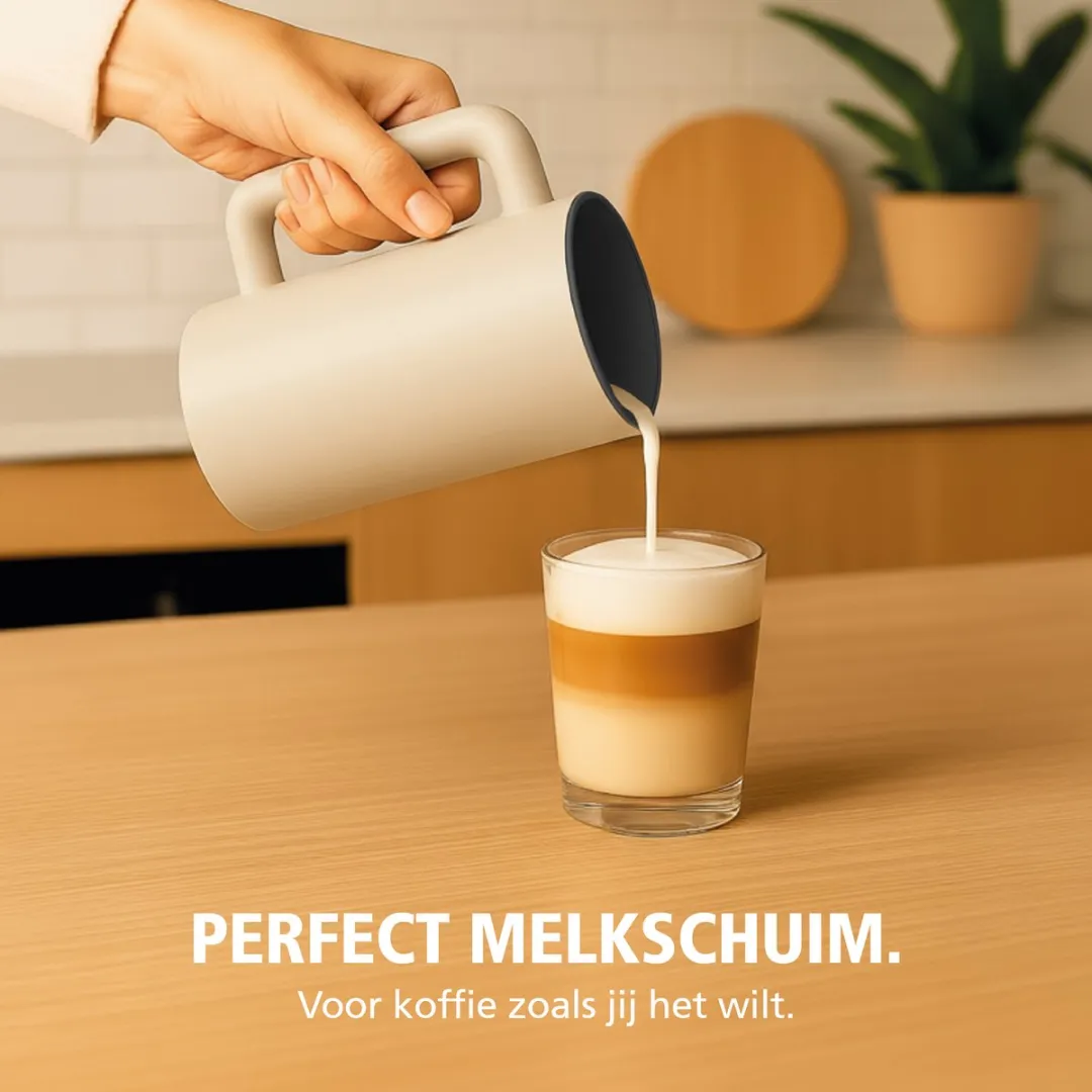 Brabantia BBEK1048 Elektrische Melkopschuimer 500W - 300ml
