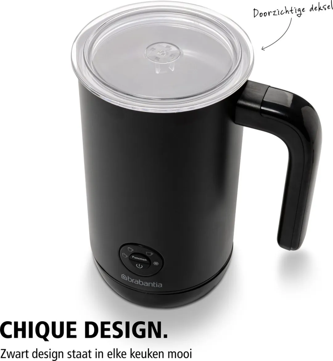 Brabantia BBEK1047 Elektrische Melkopschuimer 500W - 200ml