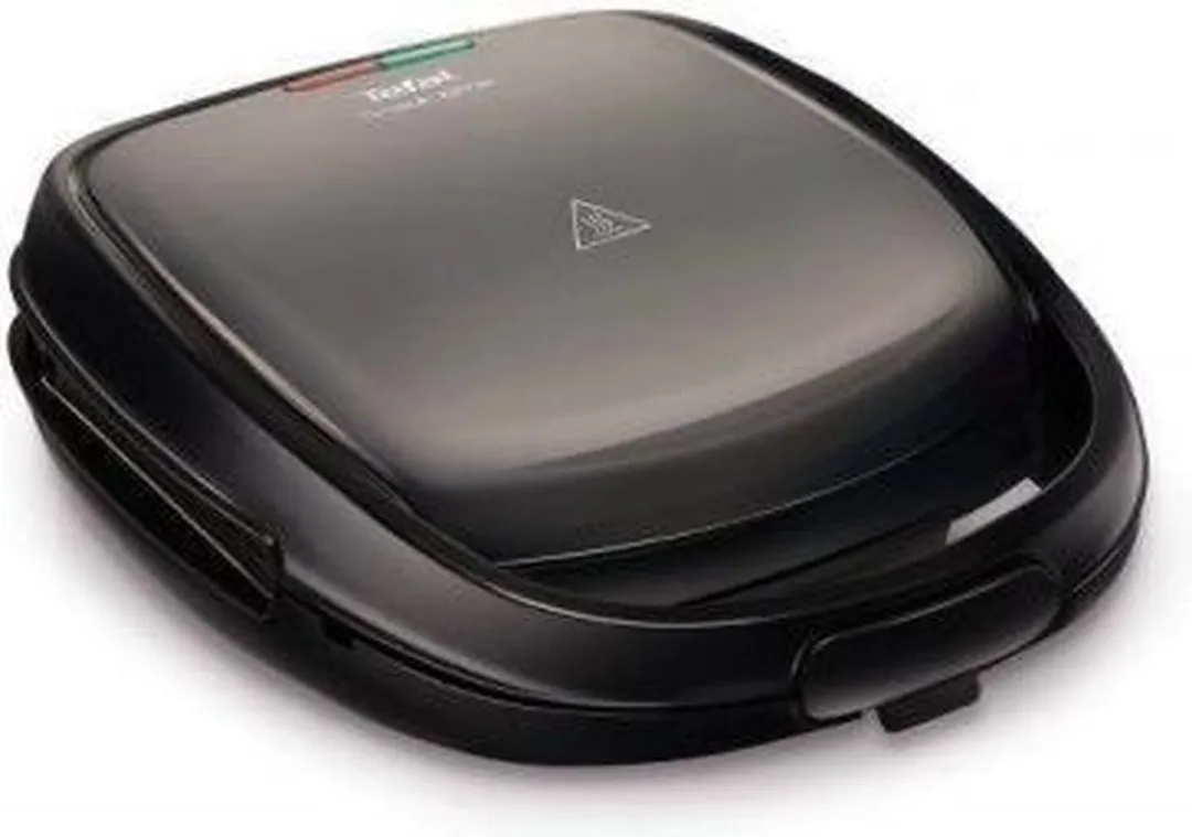 Tefal SW 341B Snack Time Wafel-/Sandwichmaker 700W - 2 Platen - Zwart/Grijs