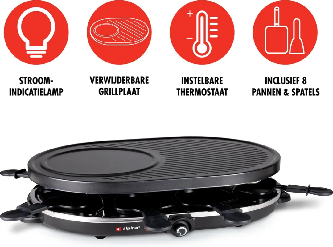 Alpina Gourmetstel 8 Personen - 1200W
