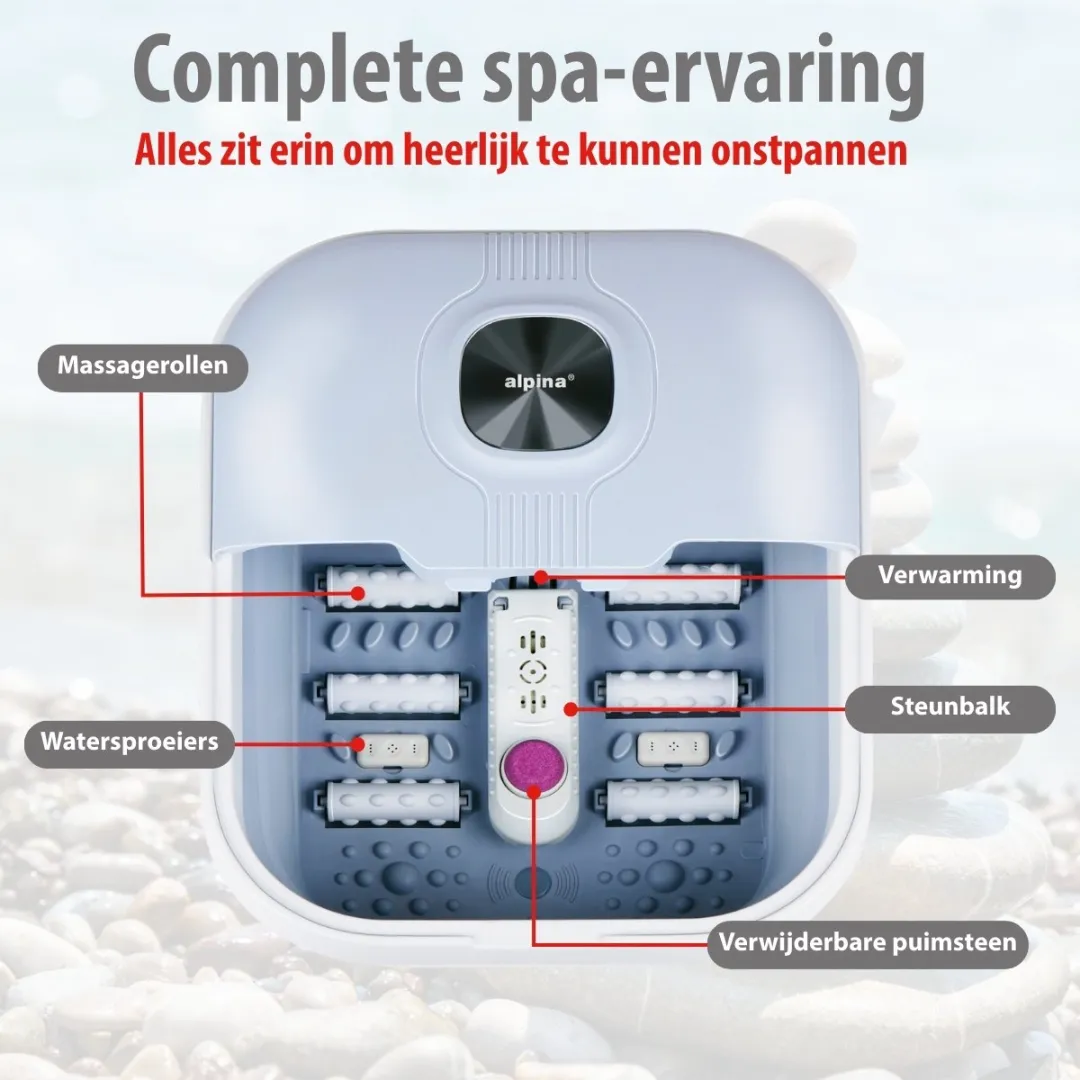 Alpina MEALEL8300/002 Voetmassageapparaat 500W - Lichtblauw