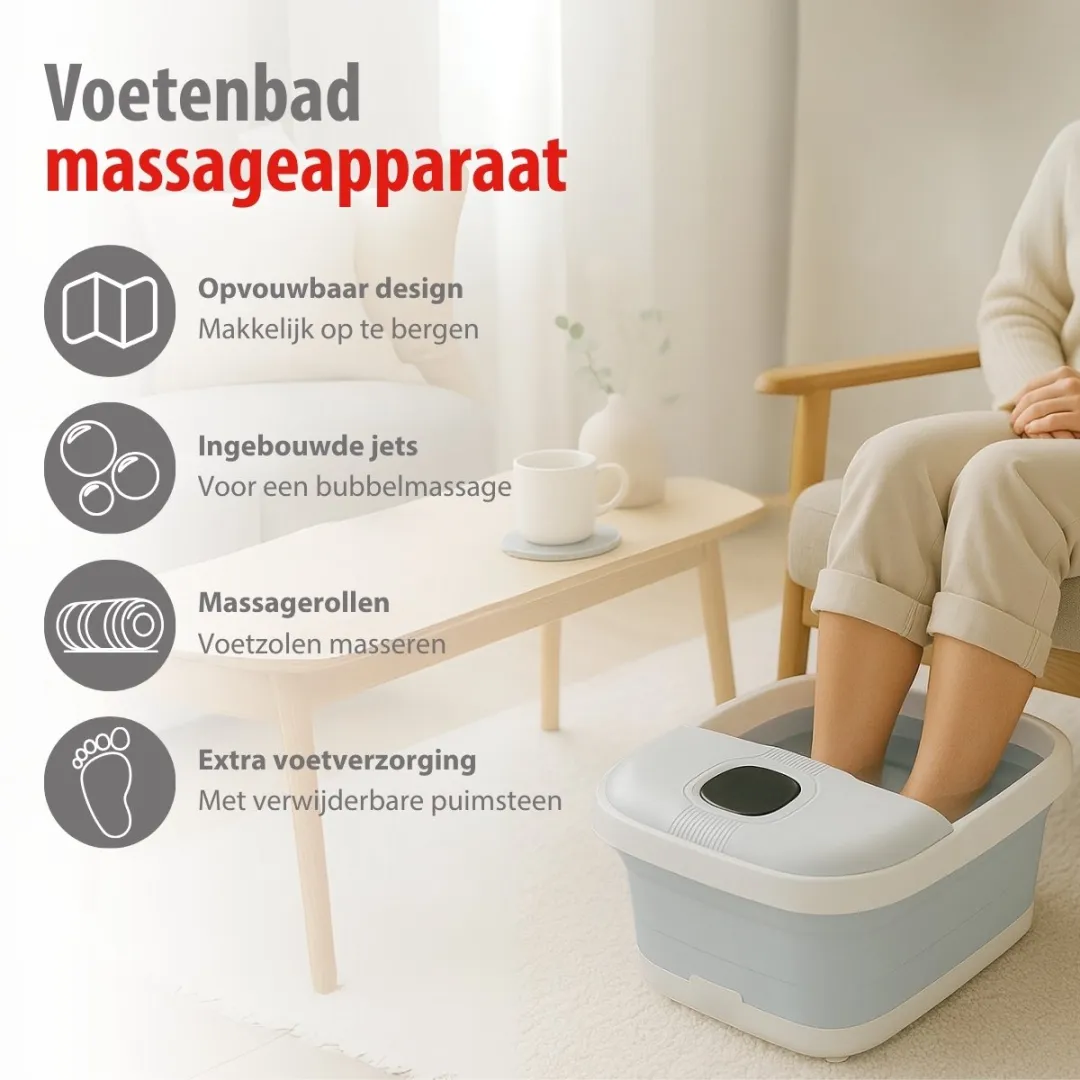 Alpina MEALEL8300/002 Voetmassageapparaat 500W - Lichtblauw