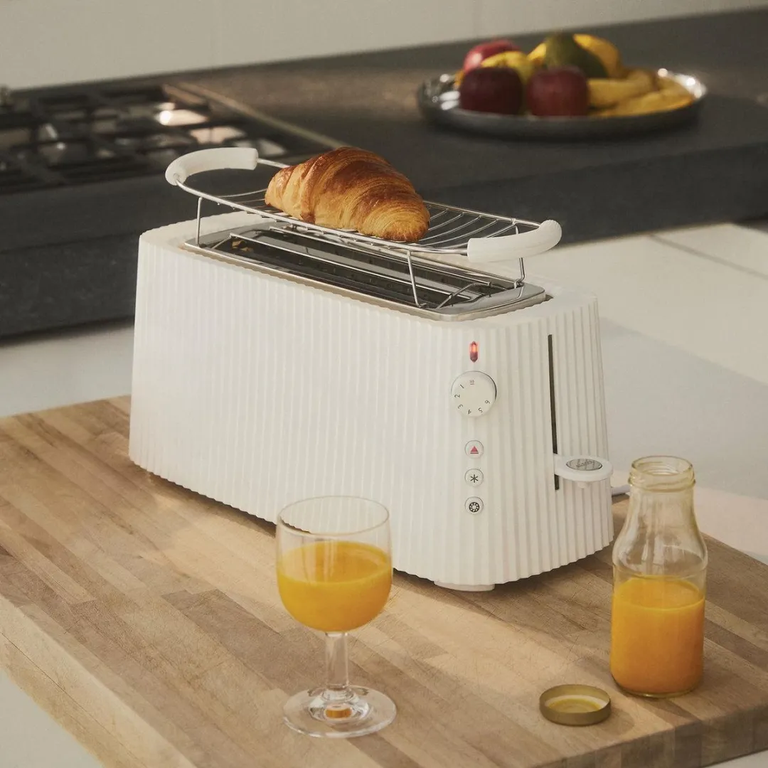 Alessi Plissé Broodrooster 4 Snacks - 1700W - Wit