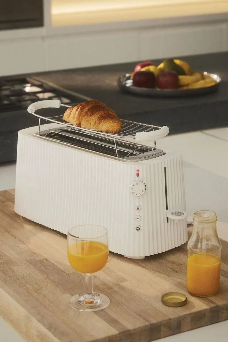 Alessi Plissé Broodrooster 4 Snacks - 1700W - Wit