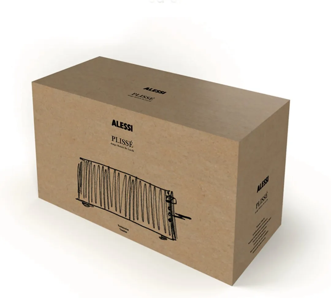 Alessi Plissé Broodrooster 4 Snacks - 1700W - Wit