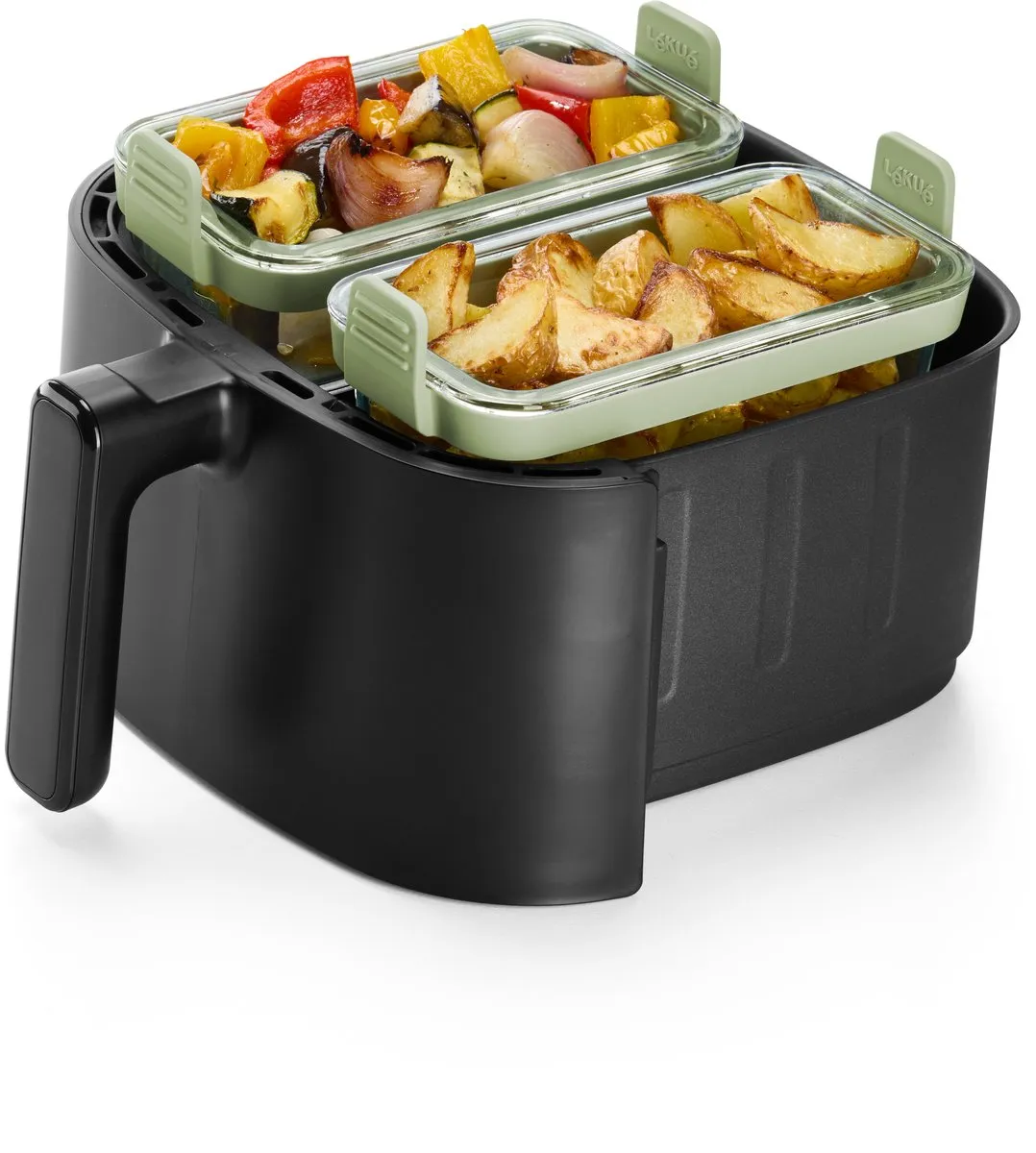 Lékué Airfryer Ovenschaal Rechthoek 2-delig Glas