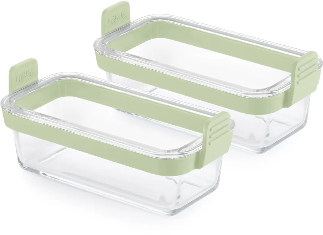 Lékué Airfryer Ovenschaal Rechthoek 2-delig Glas