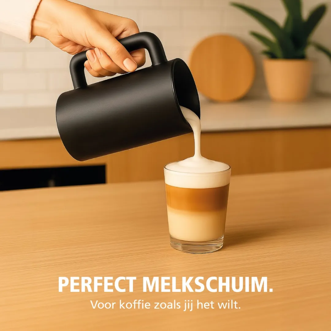 Brabantia BBEK1048 Elektrische Melkopschuimer 500W - 300ml - Zwart