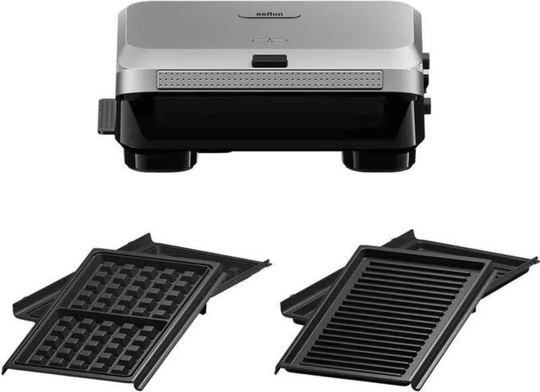 Braun SM5006 Tosti apparaat 800W - Zwart/Zilver