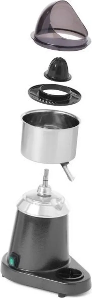 Hendi Elektrische Citruspers 180W - 3 Verwisselbare Kegels - Zilver