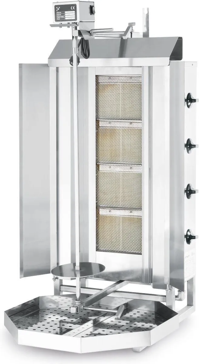 HENDI Profi Line Kebabgrill Gas 13kW - 80kg - RVS