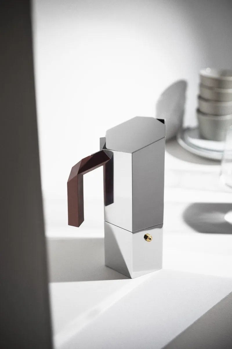 Alessi Menhir Moka Koffiemaker 150ml - Zilver - afbeelding 2 van 3