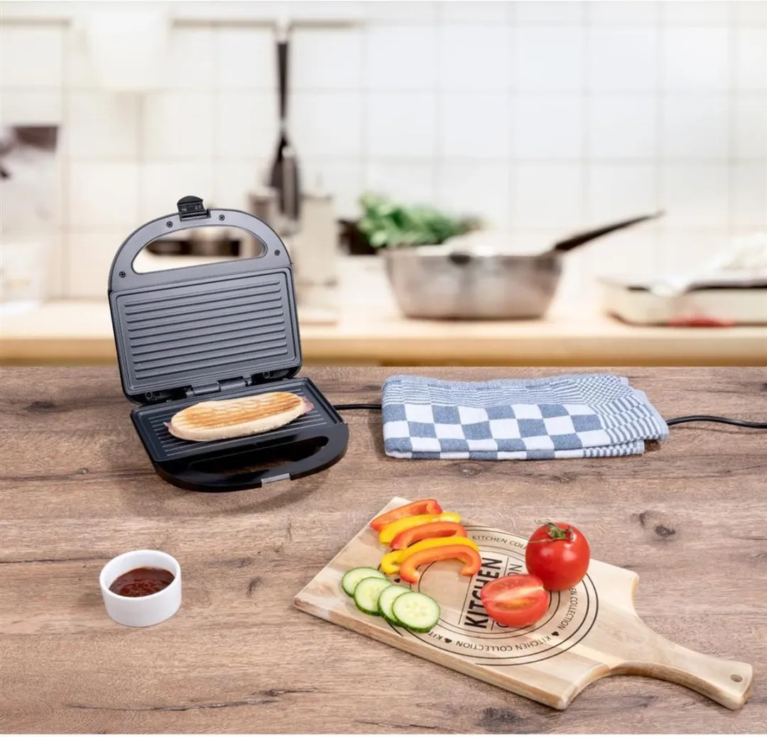 Alpina Contactgrill 750W - 2 Platen - Zwart