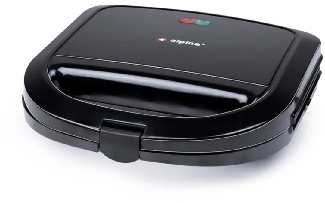 Alpina Contactgrill 750W - 2 Platen - Zwart