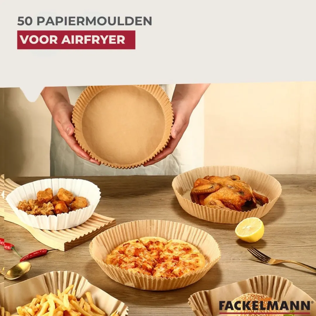Fackelmann 42684 Papieren Airfryer-vormen