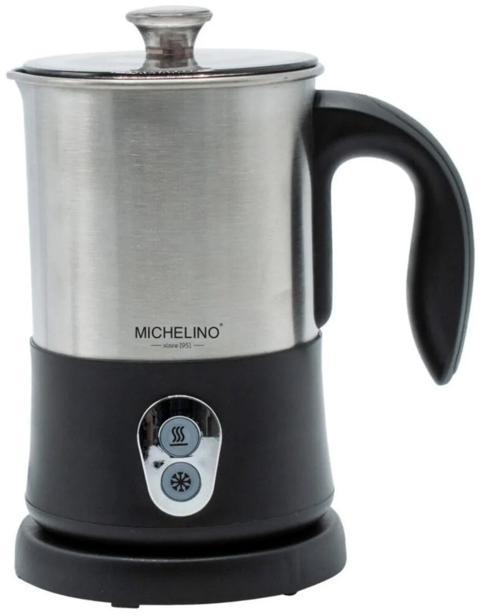 Michelino Melkopschuimer 450W - RVS/Zwart - afbeelding 6 van 6