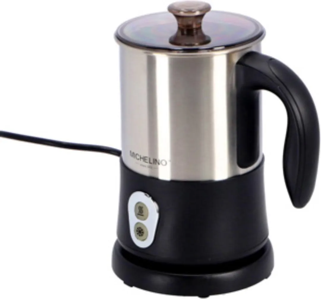 Michelino Melkopschuimer 450W - RVS/Zwart