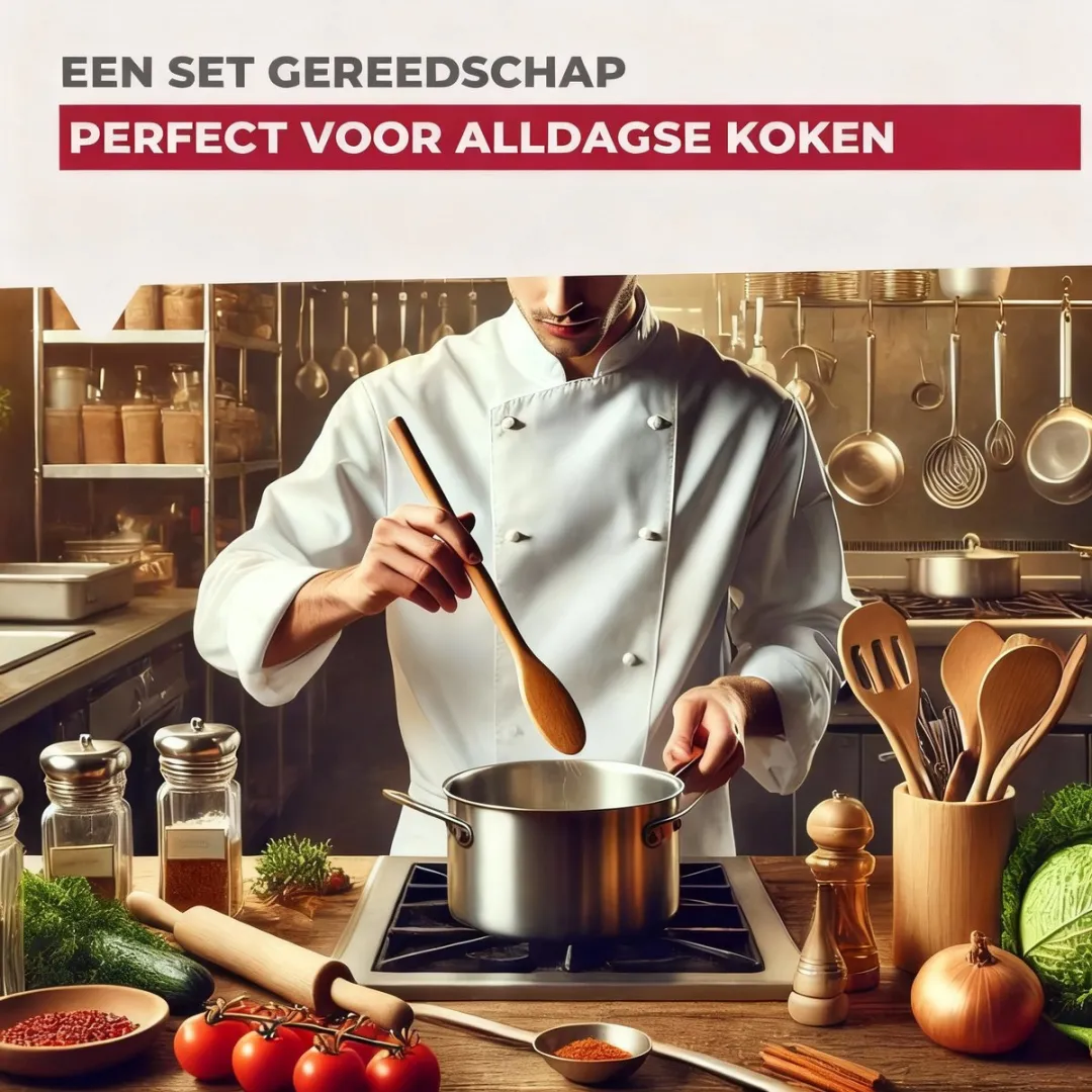 Fackelmann Houten Kookset 31125 - 4 Stuks - 20/25/30cm - afbeelding 6 van 6