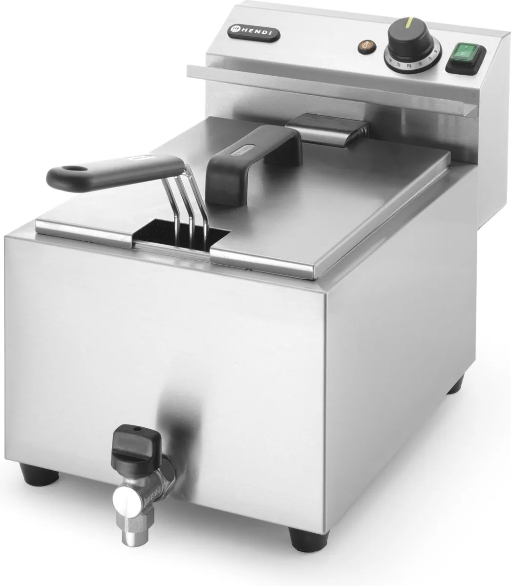 HENDI Profi Line Friteuse 8L - 3500W - Zilver