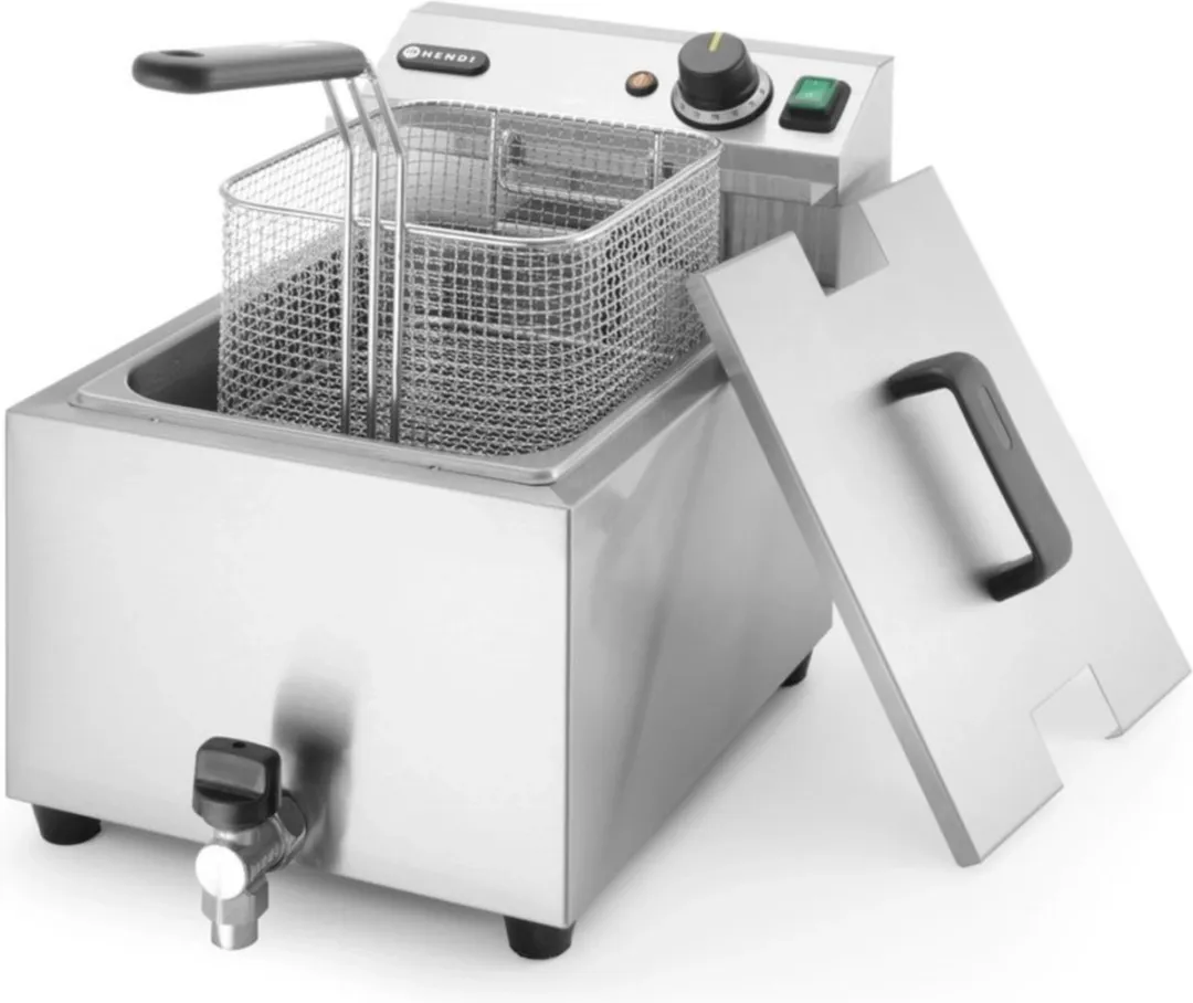 HENDI Profi Line Friteuse 8L - 3500W - Zilver