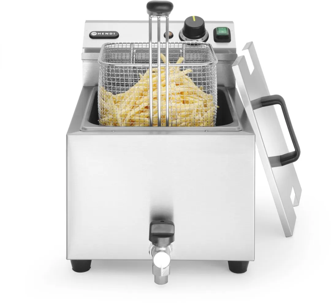 HENDI Profi Line Friteuse 8L - 3500W - Zilver