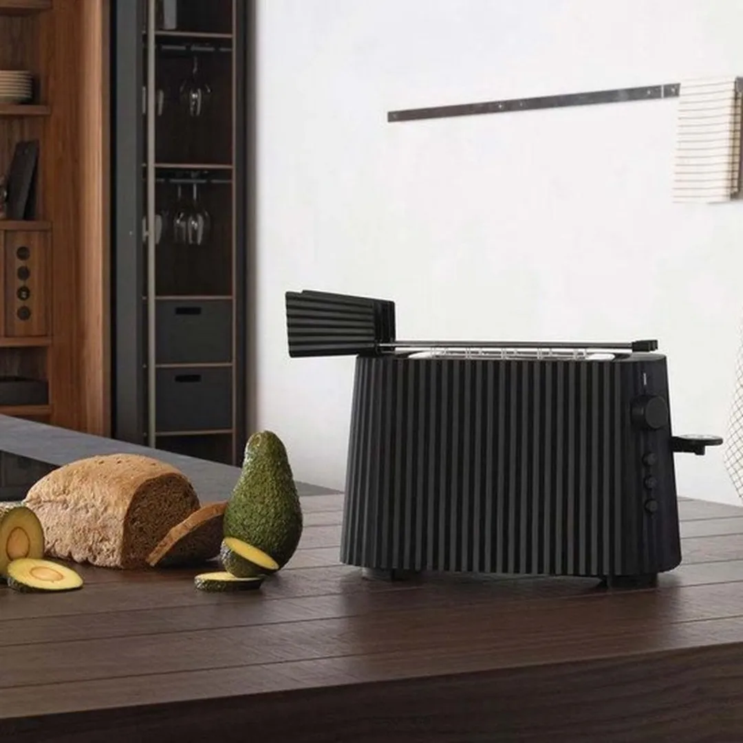 Alessi Plissé Broodrooster MDL08 - 2 Stuks - 850W - Zwart - afbeelding 6 van 6
