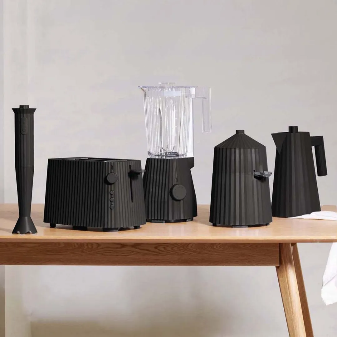 Alessi Plissé Broodrooster MDL08 - 2 Stuks - 850W - Zwart