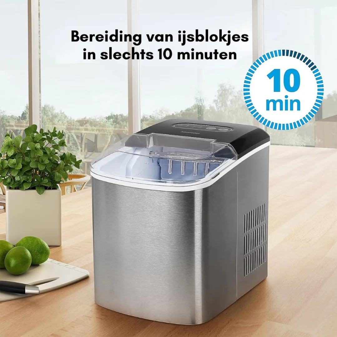 Medion IJsblokjesmachine 2-in-1 - 2.2L - 120W - Zilver