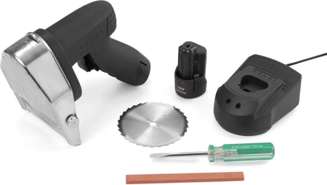 HENDI Draadloos Elektrisch Kebabmes 267257 - 80W - Zwart